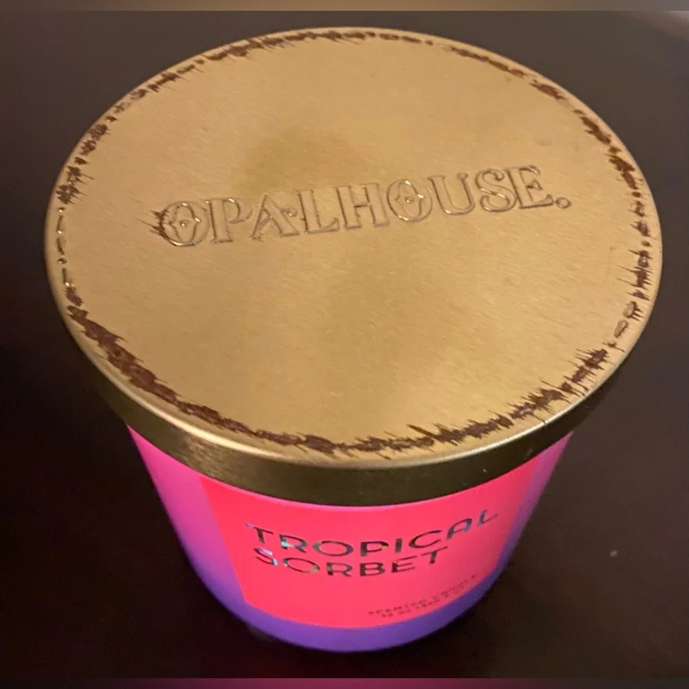 Opalhouse Tropical Sorbet Scented Candle 14oz Double Wick Ombre Jar New